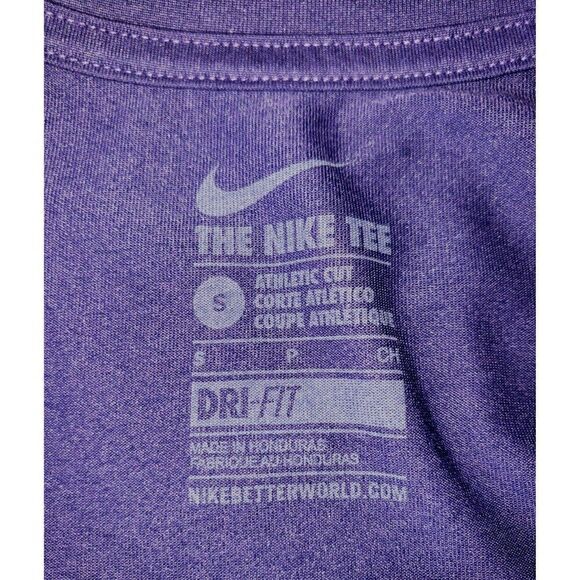 Nike Mens Dri-Fit Tee S Purple TCU Horned Frogs Graphic Athletic Sportswear - Picture 6 of 6